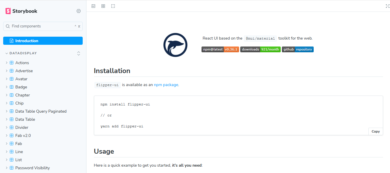 Flipper UI